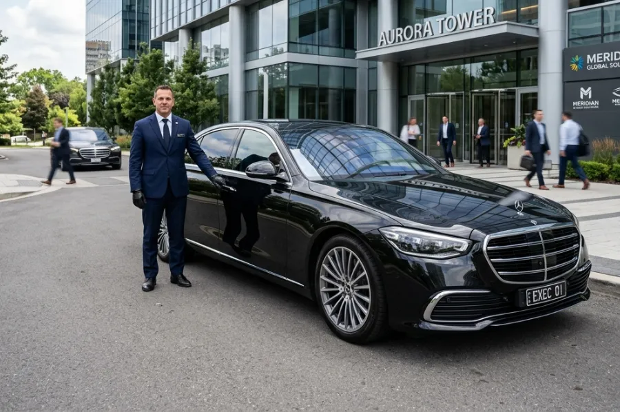 Corporate airport transfer chauffeur service