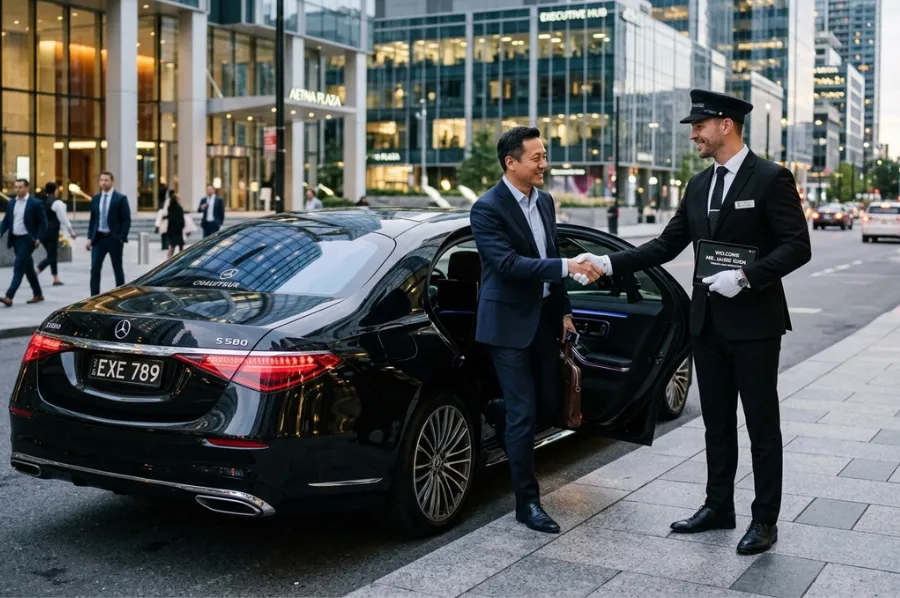 Executive sedan corporate chauffeur service