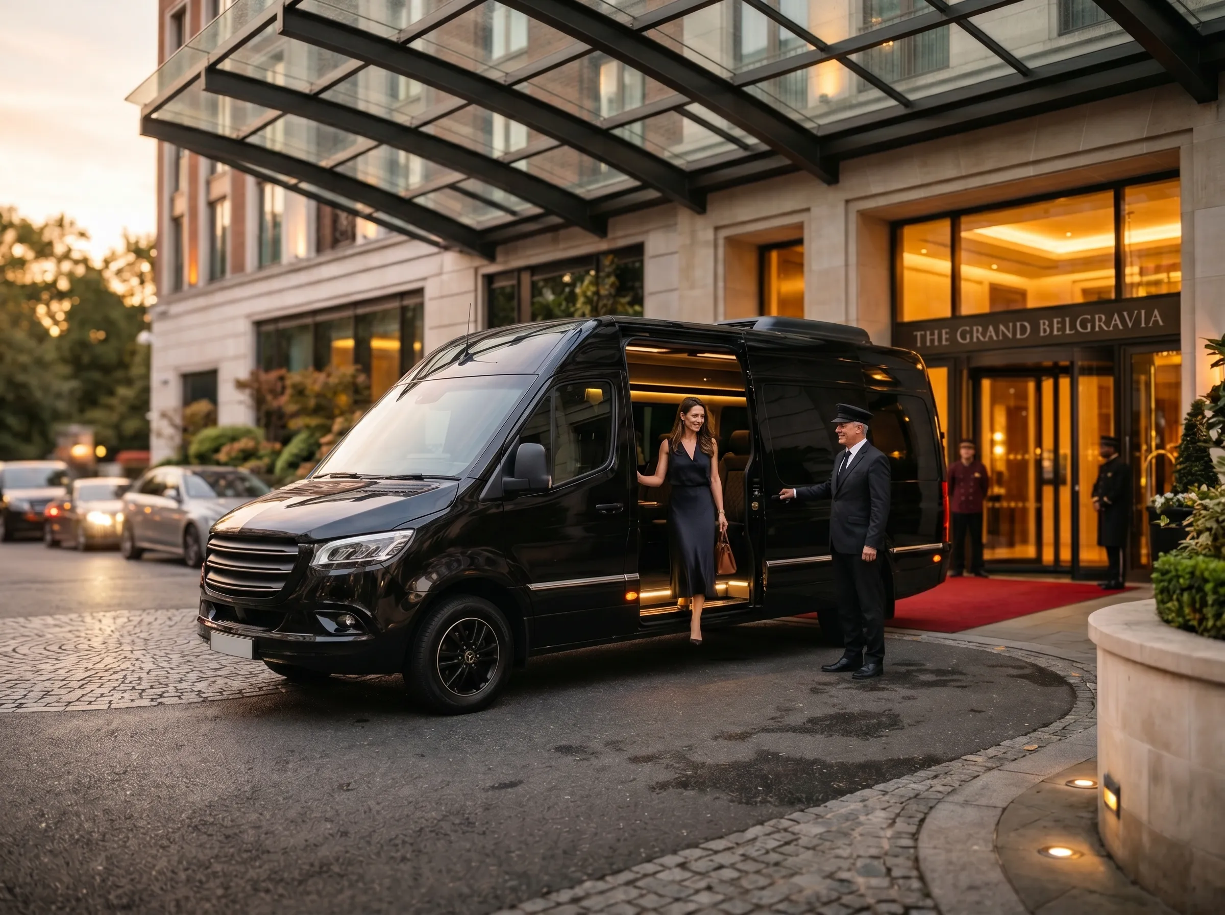 Luxury limousine service vehicle