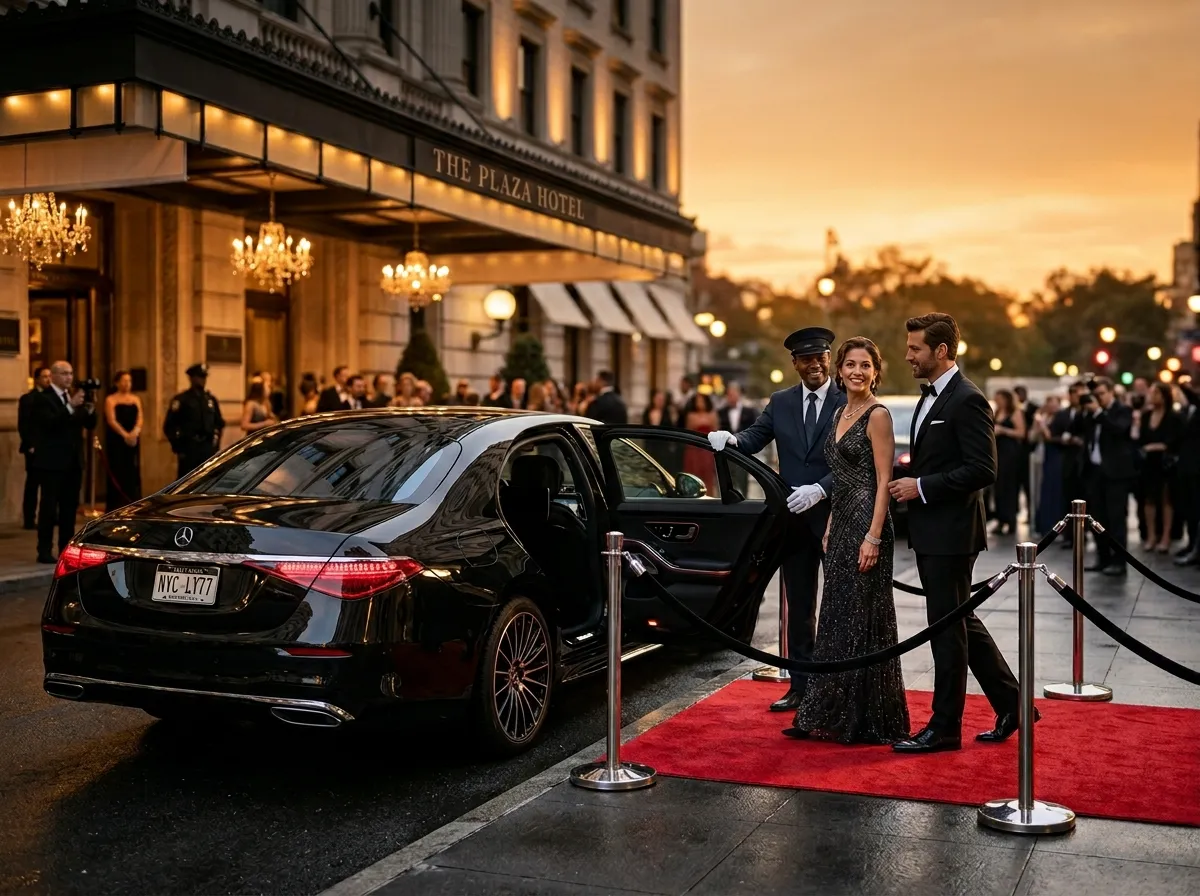 Professional event chauffeur service vehicle